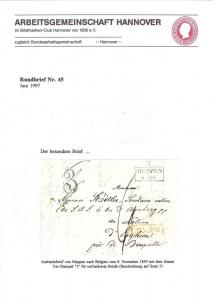 Arbeitsgemeinschaft Hannover im Briefmarken-Club Hannover...