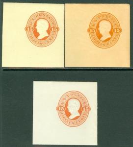 EDW1949SELL : USA 1870-71 Scott #U96-98 VF, Mint All Fresh & Choice. Cat $535.00