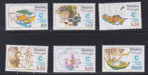 Portugal - Madeira # 68-73, Tourism scenes, NH, 1/2 Cat.