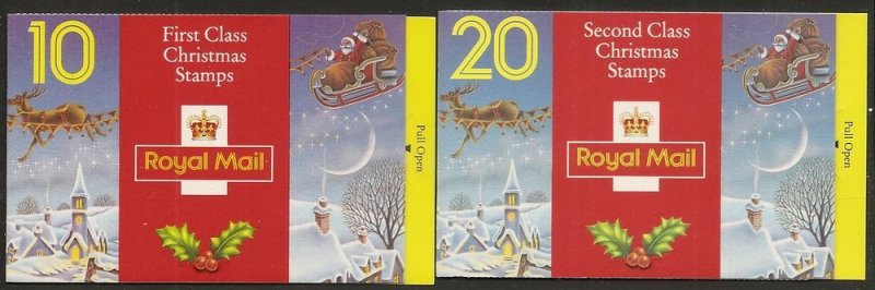 Great Britain 1528a BK857 SG LX4-5 1993 Christmas Bklts