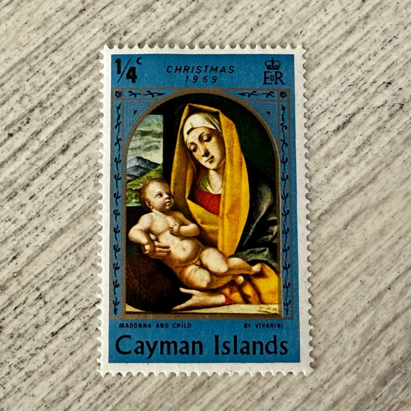 Cayman Islands #242 MH, 1/4p, Madonna and Child, Alvise Vivarini  2024 SCV $0.25