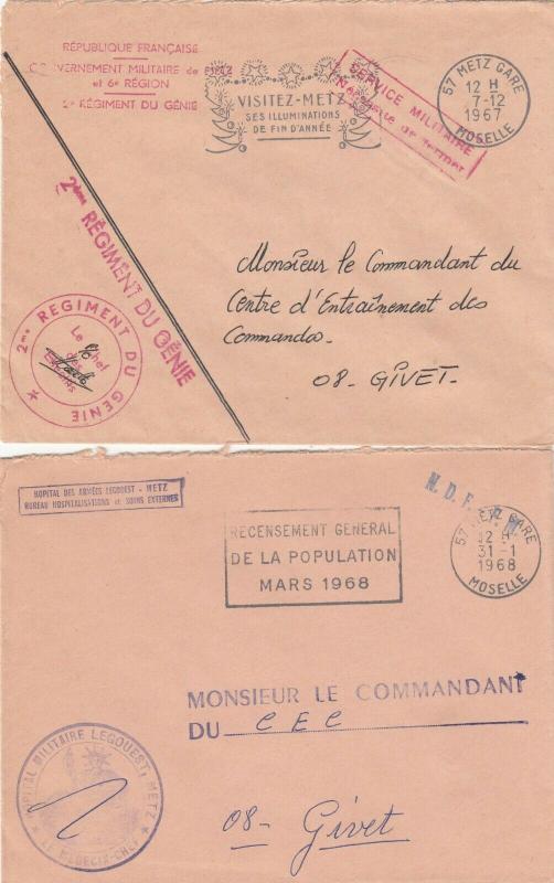 France 17 Military Covers 1960s