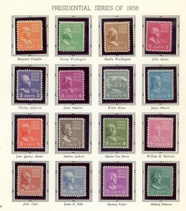 US SCOTT # 803-33 MATCHED SET SCV $57,35 AS SHOWN