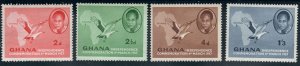 Ghana  #1-4  Mint NH CV $1.10