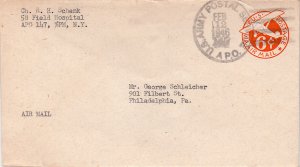 United States A.P.O.'s 6c Monoplane Air Envelope 1946 U.S. Army Postal Servic...
