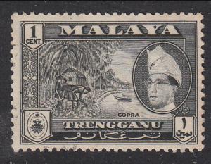 Malaya Trengganu 1957 Sc 75 1c Used