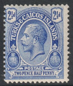 Turks Caicos Scott 28 - SG132, 1913 George V 2.1/2d MH*