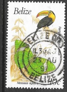 Belize 933: 10c Keel-billed Toucan (Ramphastos sulfuratus), used, VF