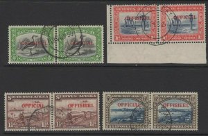 SOUTH WEST AFRICA SGO18/20,22 1945-50 OFFICIAL SET FINE USED