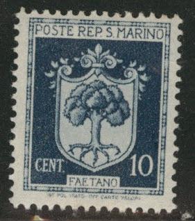 San Marino Scott 242 MH* from 1945-46 Arms  set 