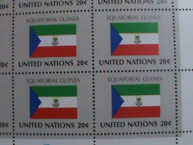 ​UNITED NATION-1981 SC#350-3 -FLAGS SERIES MNH FULL SHEET- VERY FINE