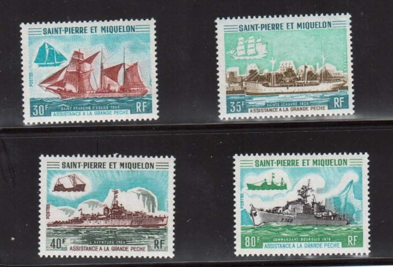 Saint Pierre & Miquelon #408 - #411 VF/NH Set