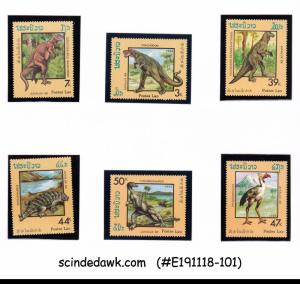 LAOS - 1988 DINOSAURS / PREHISTORIC ANIMALS - 6V MINT NH