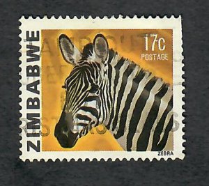 Zimbabwe #423 used single