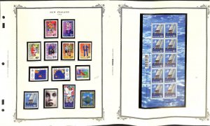 New Zealand Stamp Collection on 14 Scott Specialty Pages, 1995-1997 Mint NH (BV)