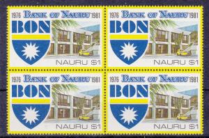 Nauru 231 MNH 1981 Bank of Nauru Anniv. Block