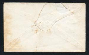 US Scott #25 on Cover, Adrian Michigan Sept 9, 1859 CDS Cancel 