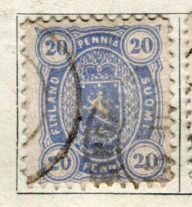 FINLAND; 1875 early classic numeral issue used 20p. value