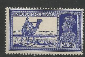 INDIA  157  MNH,  KING GEORGE VI AND DAK CAMEL