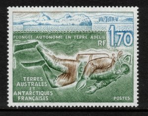 FRENCH ANTARCTIC 1989 Scuba Diver; Scott 150, Yvert 146; MNH