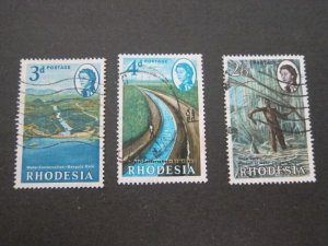 Rhodesia 1965 Sc 203-5 set FU