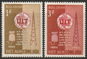 South Vietnam 1965 Sc 253-4 set MNH**