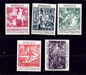 Monaco 855-59 MNH 1972 Historic Monuments