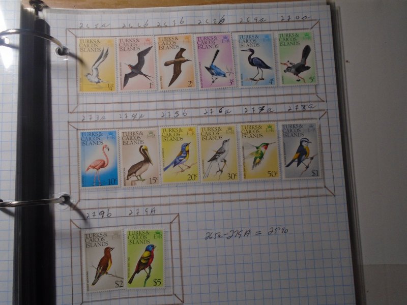 Turks & Caicos Islands  #  265a-79A  MNH  Birds