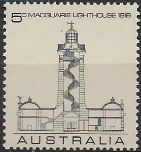 1968 Australia Macquarie Lighthouse 1v. MNH SG n. 436