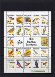 Dominican Republic 1996 Sc#1240 BIRDS Sheetlet (22) MNH VF