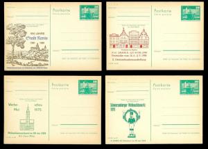 EAST GERMANY - DDR (48) Unused Cacheted Postal Cards Various Events ALL MNH