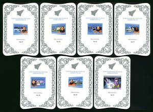 Ly578 2008 Guinea Space Shuttle Atlantis Silver ! Cardboard 7Bl Mnh