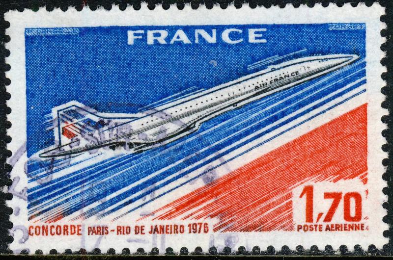 FRANCE 1976 Yv.PA49/Mi.1951 1,70fr Concorde 1st Flight Paris to Rio - Obl TB