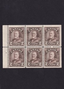 Canada, Scott 166c, Mint - 2LHR, 4- NH, Booklet Pane of 6, VF