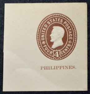 1899 Philippines Sc. #U13 full corner cut square, mint, good condition