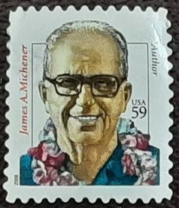 US Scott # 3427A; used 59c  J Michener, 2008; VF centering; off paper