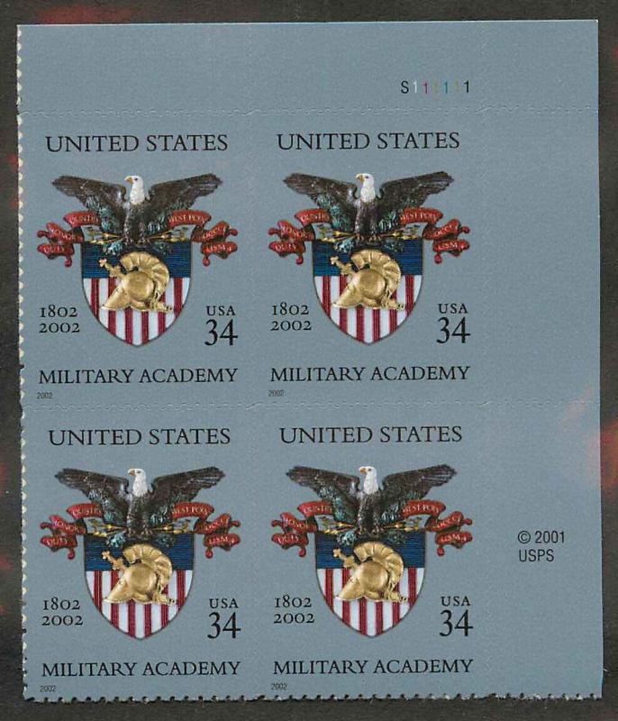 3560 MNH Plate Block