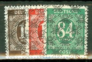 DG: Germany 593A-599 mixed mint/MNH plus all 9 unissued values CV $1330