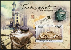 Burundi 2012 MNH Mail Transport Stamps Cars Royal Air Mail Postal Services 1v SS