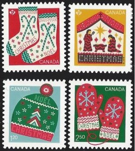 Canada #3133i-36i MNH die cut set, Christmas 2018, issued 2018