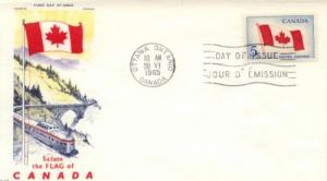 1965 Canada Flag 439 FDC Jackson Chickering