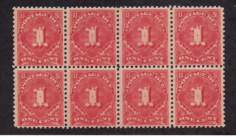 J61 Mint,OG,NH/LH... Block of 8... SCV $59.50