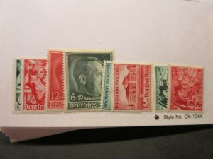 GERMANY  Scott  B116-7, B118, B120, B121-2 & B132-3  MH  LotD  Cat $14.05