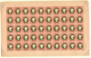 HELIGOLAND QV Stamps SG.10 1pf (¼d) Die II (1875) Mint Sheet Cat £1,000+ EP192