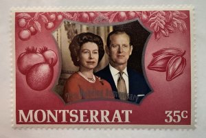 Montserrat 1972 Scott 286 MNH - 35c, 25th Royal Wedding Anniversary