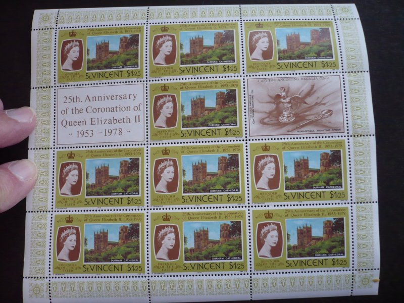 Stamps - St. Vincent - Scott# 530 - Mint Never Hinged Souvenir Sheet