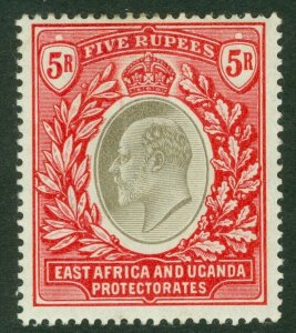 SG 13 East Africa & Uganda 1903-04. 5r grey & red. A fine fresh mounted mint...