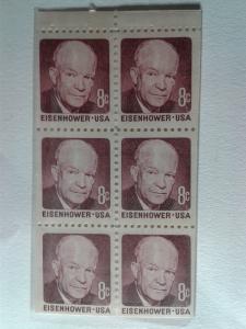 SCOTT # 1395B PANE EISENHOWER GEM MINT NEVER HINGED !! 1971 AMAZING !!!