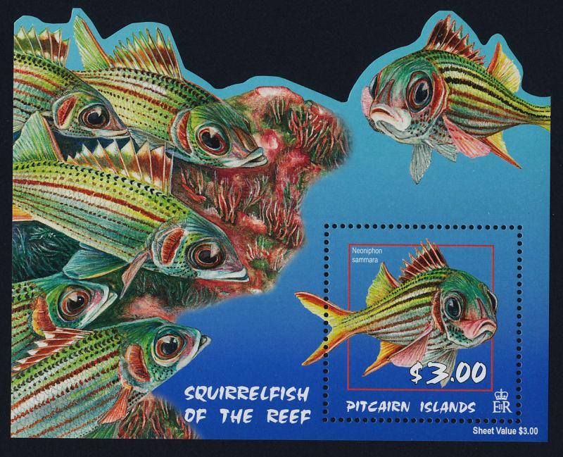 Pitcairn Islands 583-6a MNH Fish, Marine Life