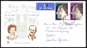 Great Britain Sc# 683-684 FDC (a) 1972 11.20 Silver Wedding